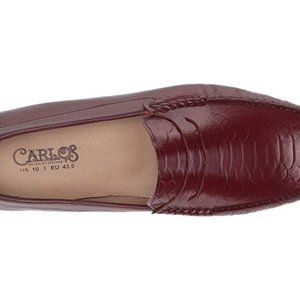 Carlos by Carlos Santana Jorge Driver Loafer (Oxblood Croco Print Calfskin Leath